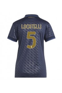 Juventus Manuel Locatelli #5 Voetbaltruitje 3e tenue Dames 2024-25 Korte Mouw